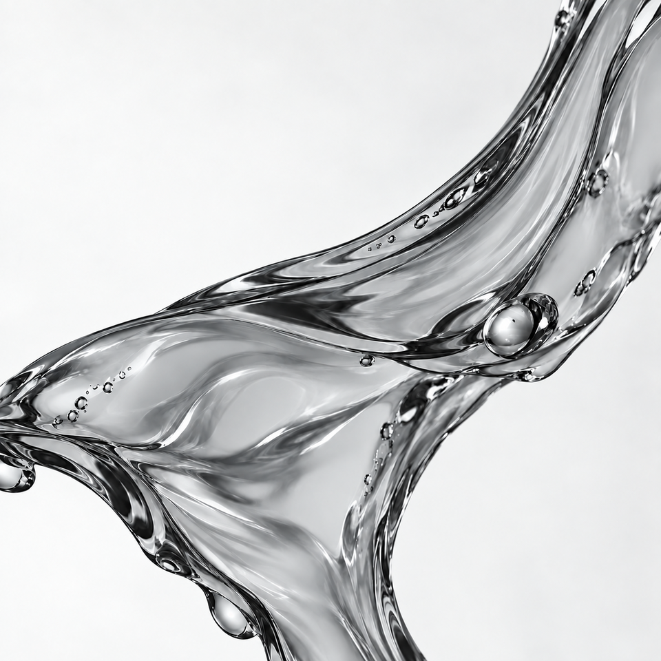 Abstract clear water with bubbles.